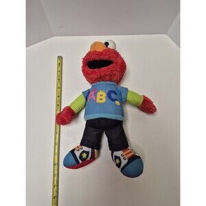 Sesame Street Talking ABC Elmo Figure Plush Stuffed Animal 12” 2013 Hasbro